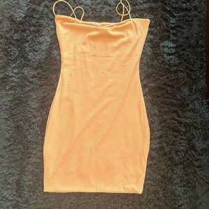 Love Tree Vibrant Orange Mini Dress